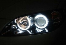 高輝度 COB 面発光 白 ホワイト LED イカリング カバー付 80mm 2個セット WD96-80_画像6