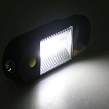 超明るい！COBライト LED ライト 2WAY ポータブル カラビナ マグネット キャンプ アウトドア 避難用 非常用 災害 7988465 COB 新品_画像9