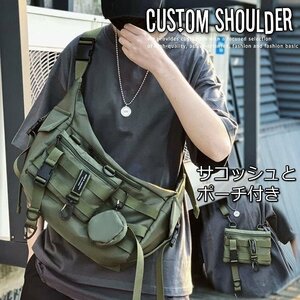 сумка на плечо sakoshu сумка мужской женский милитари MA-1 подарок подарок 7987782 оливковый новый товар 1 иен старт 