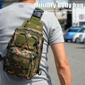 сумка "body" сумка one плечо мужской Military милитари 7998661 цифровой оливковый новый товар 1 иен старт 