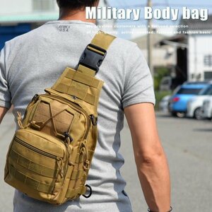 ボディバッグ バッグ ワンショルダー メンズ Military ミリタリー ボディーバッグ 7998661 カーキ 新品 1円 スタート