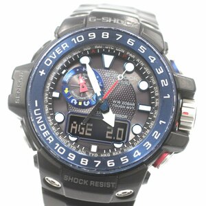 1円 稼働 良品 箱/保証書付 CASIO G-SHOCK Gショック GULFMASTER ガルフマスター GWN-1000B タフソーラー QZ クオーツ 腕時計 365220240514