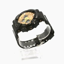 1円 稼働 良品 CASIO カシオ G-SHOCK Gショック GA-100A QZ クオーツ アナデジ ゴールド文字盤 メンズ 腕時計 ブランド 364920240514_画像2