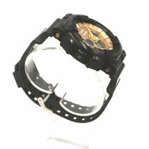 1円 稼働 良品 CASIO カシオ G-SHOCK Gショック GA-100A QZ クオーツ アナデジ ゴールド文字盤 メンズ 腕時計 ブランド 364920240514_画像3