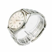 1円 稼働 SEIKO セイコー スカイライナー 日本電信電話公社総裁 刻印 1969 賞品 AT 自動巻き デイト シルバー文字盤 腕時計 3550202405_画像2