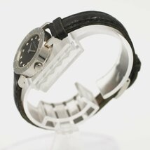 1円 稼働 BVLGARI ブルガリブルガリ BB23SL 12Pダイヤ QZ クオーツ 黒文字盤 SS レディース 腕時計 女性用 ラウンド ブランド 363820240514_画像2