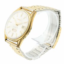 1円 SEIKO セイコーマチック 6218-8971 ダイアショック 35石 ウィークデーター AT デイデイト 銀文字盤 メンズ GP 腕時計 313820240423_画像2