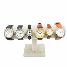 1円 SEIKO ALBA J-AXIS 等 稼働品 腕時計 まとめ ６点セット 山売り 大量 一部稼働 アルバ 未チェックジャンク QZ クオーツ 350620240514_画像1