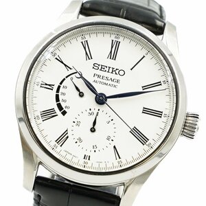 1円 稼働 美品 箱/保証書付 SEIKO セイコー PRESAGE プレザージュ SARW035 6R27-00L0 琺瑯ダイヤル AT 自動巻き 腕時計 337120240507