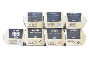 未使用 RICOH 純正 トナー C3503 4色7本（シアン・イエロー・ブラック×各2 / マゼンタ×1） リコー ITMU8FYUCUPK-YR-N15-byebye