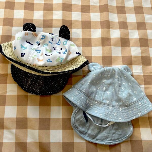 赤ちゃん　帽子2個セット