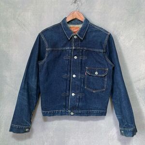  rare old DENIME Denime Lot.506 1st Type DENIM JACKET dark blue First Denim jacket G Jean size. unknown indigo 