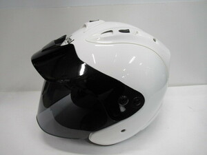 Arai アライ SZ-Ram4 UP-TOWN ジェットヘルメット グラスホワイト Mサイズ スモークシールド