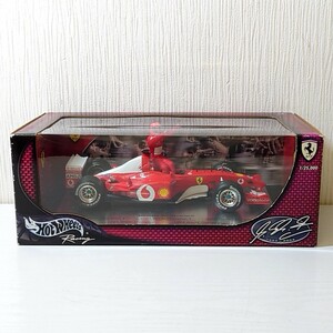 テ13【100】1円～ ホットウィール 1/18 ミニカー フェラーリ ミハエル・シューマッハ Ferrari M.Schumacher 2004 ワールドチャンピオン