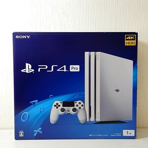 ト15【140】1円～ SONY ソニー プレイステーション4 プロ PlayStation4 Pro グレイシャー・ホワイト 1TB CUH-7200BB02 ゲーム機 本体