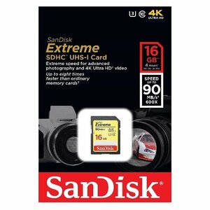 新品 SanDisk SDHCカード 16GB Speedクラス10/UHSスピードクラス3 SDSDXNE-016G-GNCIN