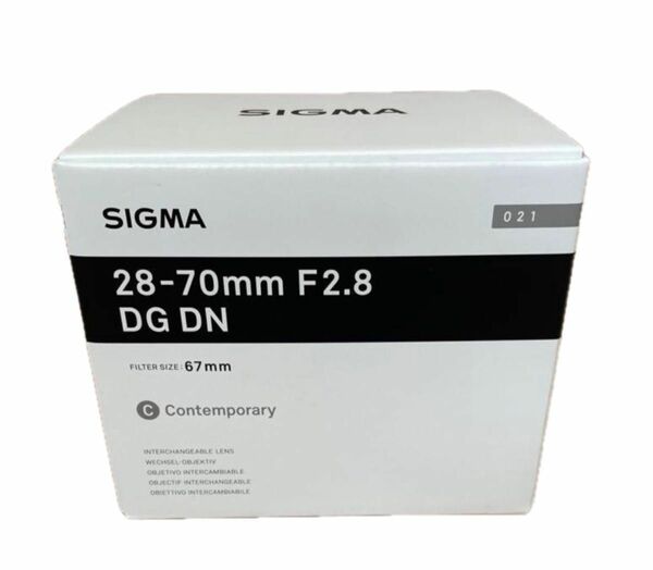 【新品未使用】SIGMA ズームレンズ 28-70mm F2.8 DG DN/Lマウント