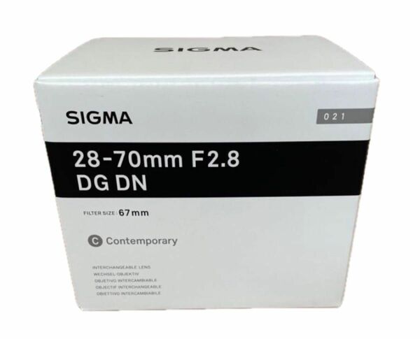 【在庫ラスト】SIGMA ズームレンズ 28-70mm F2.8 DG DN/Lマウント
