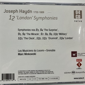 ●ハイドン 12曲のロンドン交響曲集：ルーヴル宮音楽隊／ミンコフスキ(4CD)の画像2