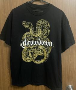 レア 00s Throwdown ビンテージ Tシャツ L バンドTシャツ vintage / hatebreed pantera machine head slayer terror soulfly sepultura