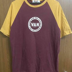 レア VAN JAC ビンテージ Tシャツ L 日本製 90s ヴァンヂャケット vintage 古着 ラグラン アイビーの画像1