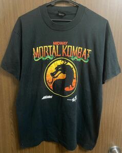 レア 90s MORTAL KOMBAT ビンテージ Tシャツ L USA製 ゲーム vintage 格闘ゲーム モータルコンバット / tekken street fighter virtua