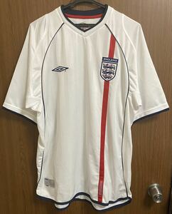 レア 00s UMBRO イングランド代表 サッカー ユニフォーム L アンブロ 2002 ENGLAND vintage ビンテージ