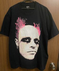 レア THE PRODIGY Keith Flint Tシャツ L FULL-BK バンドTシャツ / the chemical brothers undeworld aphex twin orbital daft punk