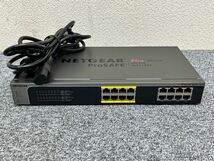 ⑤ NETGEAR スイッチングハブ PoE対応 (85W) ギガビット 16ポート アンマネージプラススイッチ JGS516PE 動作品 【2】E08_画像1