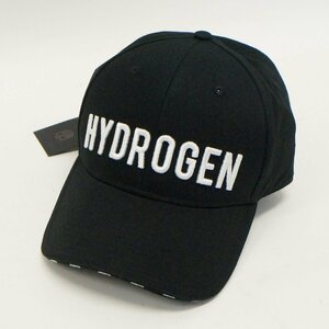 未使用 ハイドロゲン キャップ 帽子 HYDROGEN ロゴ ICON CAP ブラック 黒