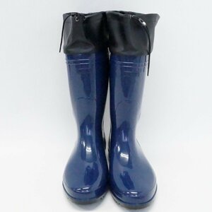  unused .. rubber KOHSHIN oil resistant rain boots ZONAzona26.5.PVC boots Raver blue series 