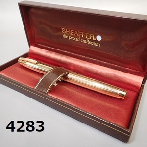 AC-4283*SHEAFFER fountain pen Gold color pen .14K*585