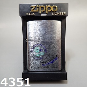 AC-4351◆ジッポ―　ZIPPO USS CONSTELLATION CV64 デッドストック　未使用保管 20240517