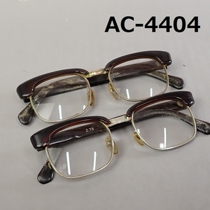 #AC-4404* antique book@ tortoise shell glasses frame half rim 2 point present condition times equipped 20240531