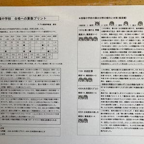 中学受験 学校別　2025年新合格への算数と理科プリント　2校セット