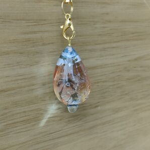 【お試し価格】サンセットの雫 ストラップ レジン 夕焼け