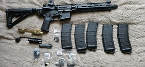 GHK 2023Ver 鍛造レシーバー　MK18　カスタム多数予備パーツ多数CO2マガジン5本付き