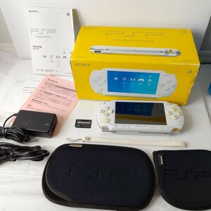  Sony PSP1000 ceramic white PlayStation portable set 