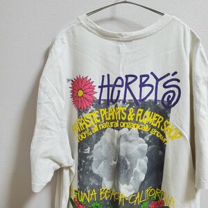 ステューシー STUSSY　HERBY’S 両面プリント フラワー Tシャツ