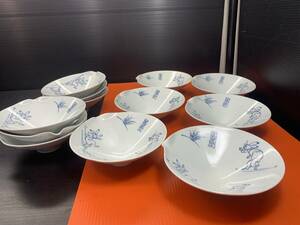 料亭から引き上げ　先付　向付　高山寺　洸琳窯　超美品12枚セット　福岡県