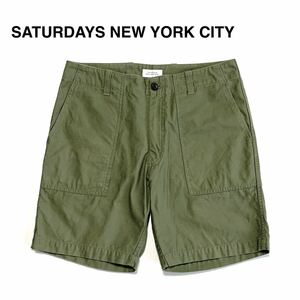 ☆良品 サタデーズニューヨークシティ SATURDAYS NYC ベイカー ショートパンツ ハーフパンツ 古着 ヴィンテージ vintage 短パン ショーツ