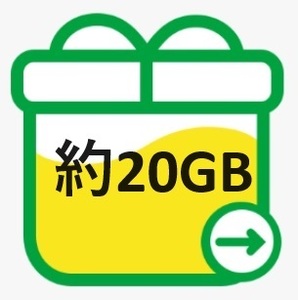 mineo マイネオ パケットギフト 約20GB 送料無料!