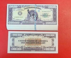 アメリカドル　記念貨幣　100万ドル　10枚 紙幣 旧紙幣