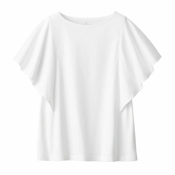 無印良品　涼感ＵＶカットブラウスＴシャツ　ホワイト　白　Lサイズ　レディース