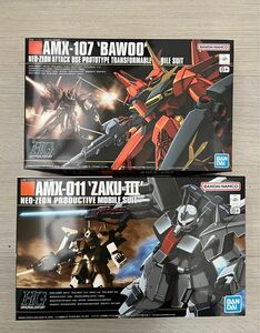 HG 1/144 ザクIII 量産型＆HG 1/144 AMX-107 バウ