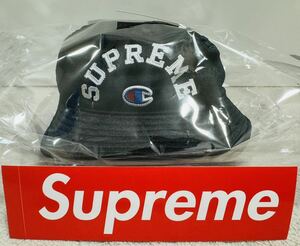 【新品未使用】 supreme Champion Mesh Crusher Black L/XL シュプリーム チャンピオン オンライン購入品　ステッカー付き　帽子 