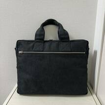 【新品同様】PORTER ポーター SMOKY スモーキー ブリーフケース(L）ブラック　黒　592-07505 ビジネスバッグ_画像2