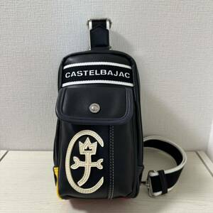 【新品同様】CASTELBAJAC カステルバジャック ドミネ ボディバッグ　ブラック　黒　ワンショルダーバッグ 024912 24912 ウエストバッグ