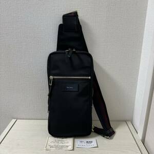 【新品同様】Paul Smith ポールスミス ボディバッグ ブラック　黒　ワンショルダーバッグ　ウエストバッグ