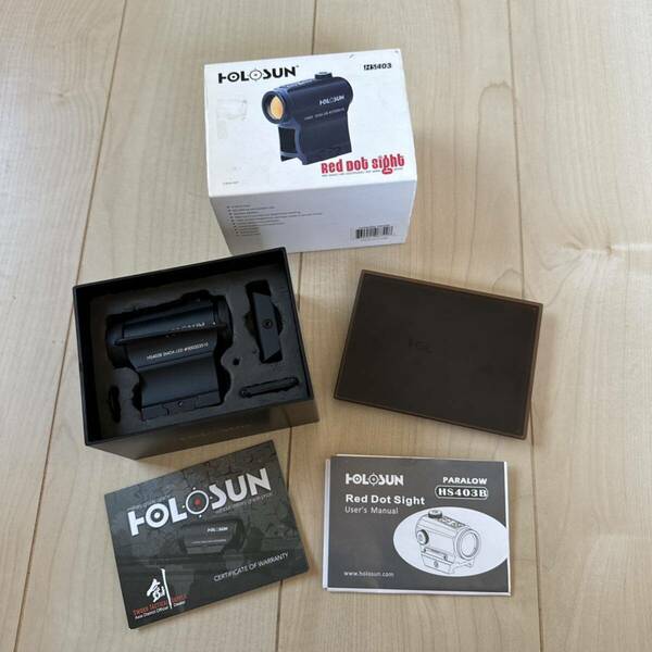 実物HOLOSUN HS403 Red Dot Sight ホロサンドットサイト